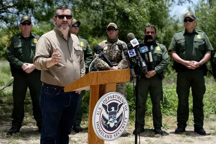 Sen. Ted Cruz spoke Monday during the annual Border Safety Initiative Conference near Mission. Image by Veronica G. Cardenas. United States, 2019.