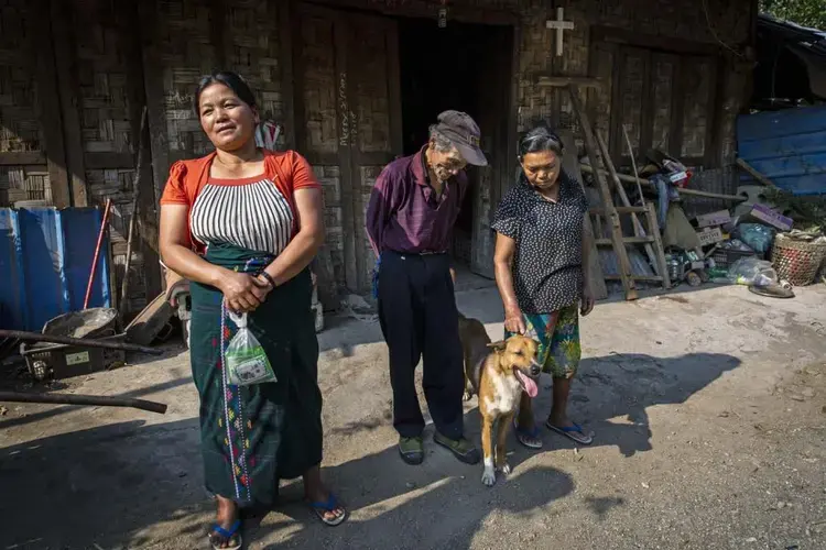 Local residents explained that the village had been home to around 100 people before the conflict, but most had fled to Bhamo and Momauk in 2011 to escape the fighting. Image by Hkun Lat. Myanmar, 2019.