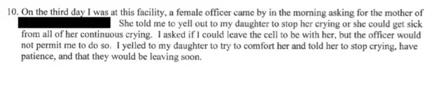 Dixia describes being separated from her 10-year-old daughter. United States, 2018. 