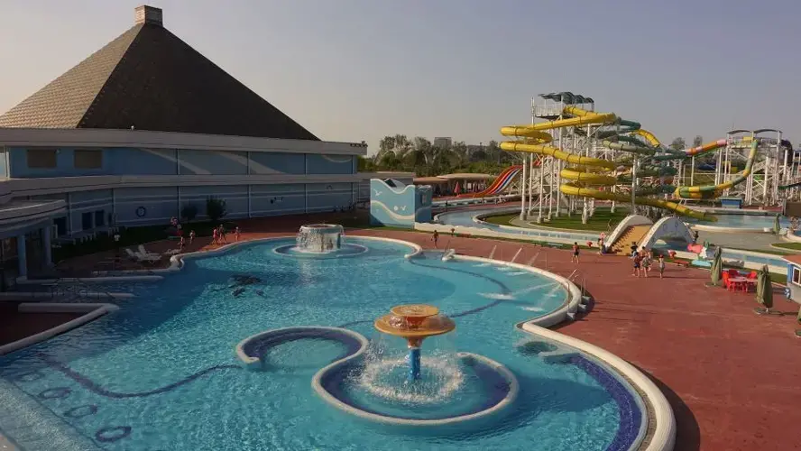 A scene from the Munsu Water Park in Pyongyang, North Korea. Image by Laya Maheshwari. North Korea, 2016.