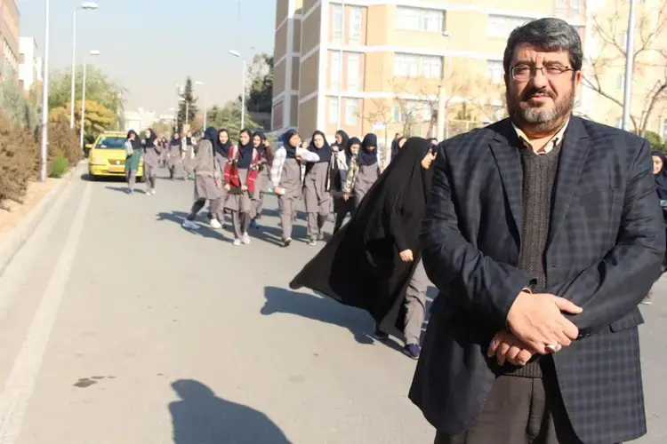 University of Tehran Professor Foad Izadi says Trump policies are driving Iran and China closer together politically and economically. Image by Reese Erlich. Iran, 2017.