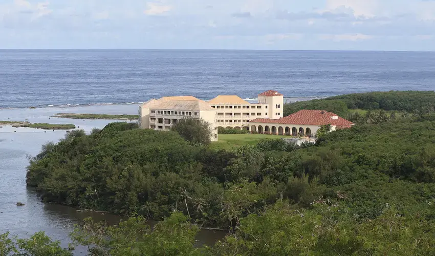 Some Catholics on Guam were critical of Archbishop Anthony Apuron for allowing the Neocatechumenal Way to use this seminary in Yona. Image by Cory Lum. Guam, 2017.