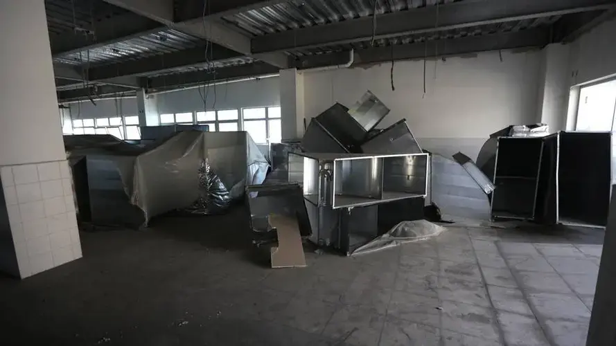 Interior of the General Hospital in Port-au-Prince, which is yet to open. Image by Jose A. Iglesias. Haiti, 2019.