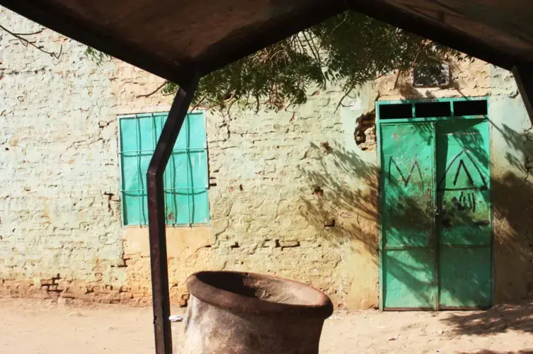 Abdulbari's elementary school in Mayo, on the outskirts of Khartoum. Image by Rebecca Hamilton. Sudan, 2019.