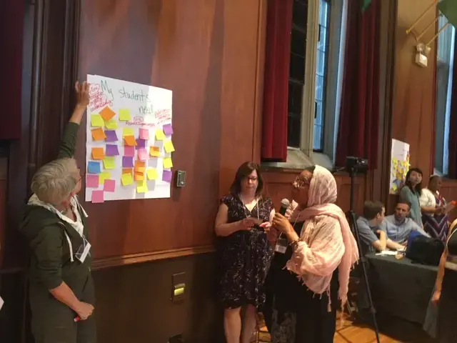 Educators share their reflections with the larger audience about their news consumption and how they can incorporate news more into their classrooms. Image by Fareed Mostoufi. United States, 2019.