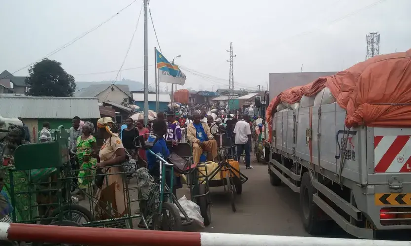 Before COVID-19, such sight of individuals using bicycles to transport water from Rubavu to Goma was a common sight. With borders closed now, people whose livelihoods depended on transporting water, are unemployed. Image by Sylidio Sebuharara. Rwanda, undated.