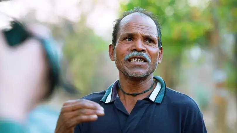 Kuvarshing Pandhare has been harvesting for Heavenly Organics since the company was founded in 2005. He now earns around 2 lakh Rupees ($3000) a month. Image by Mike Leibowitz. India, 2017.