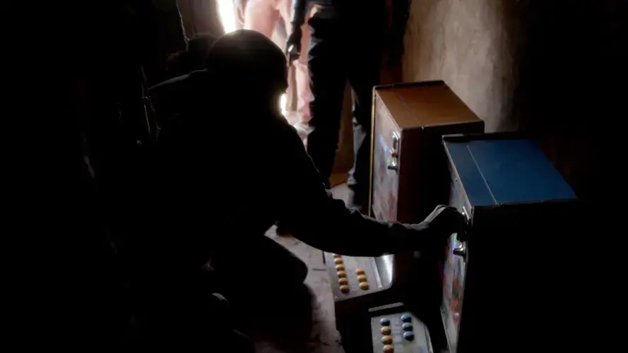 Half of the population in Ghana's Northern Region lives below the poverty line, yet the slot machines are almost everywhere. Image by Noah Fowler. Ghana, 2017. 