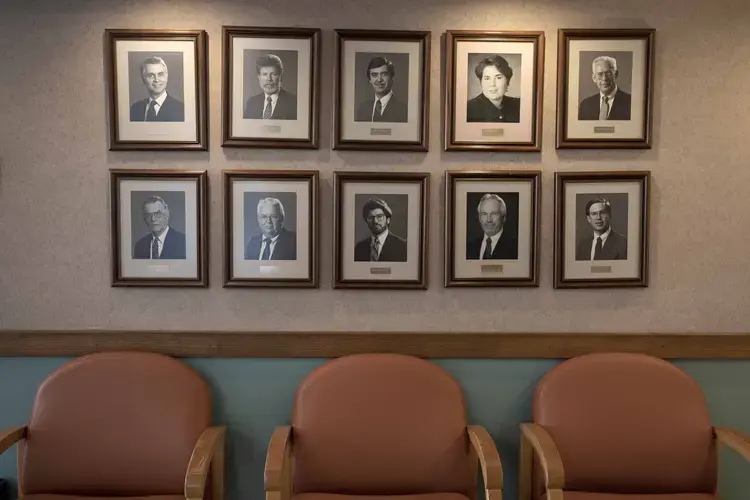 Opened in 1935 and incorporated in 1942, non-profit Magee General Hospital faced bankruptcy in recent years, and pulled itself out of the debut just to function with day-to-day cash on-hand during the COVID-19 pandemic. Image by Sarah Warnock/MCIR. United States, undated.