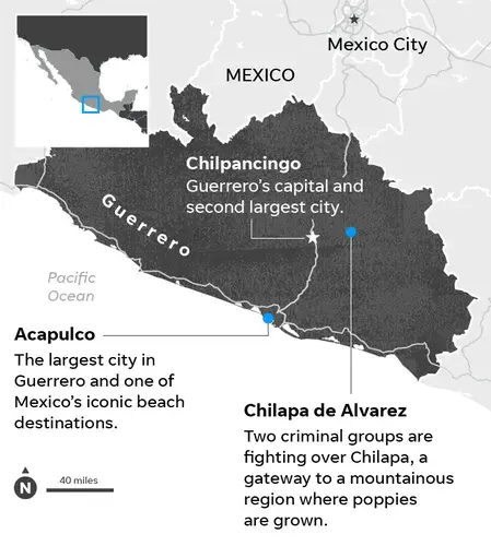 SOURCE maps4news.com/©HERE; Citizen Council for Public Security and Criminal Justice. Image courtesy of Evan Wyloge, Veronica Bravo/USA TODAY.