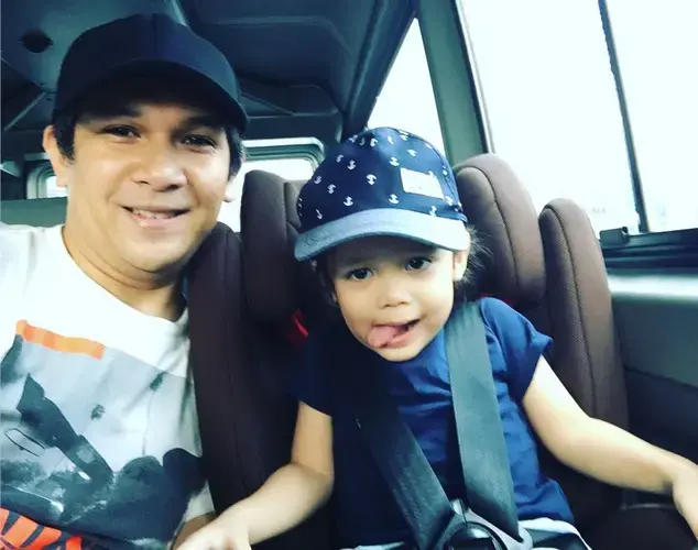 Mark Escueta invested P17,000 in a brand-new car seat for son Pele. And it has paid off: The car seat kept the boy safe during a crash that left Pele's mom, actress and TV host Jolina Magdangal, with slight injuries. Image courtesy of Mark Escueta.