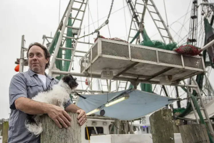 Fisherman Frank Parker at Ocean Springs Harbor said he doesn’t see the oyster industry making a comeback anytime soon. Monday, Feb. 18, 2020. Image by Eric J. Shelton/Mississippi Today. United States, 2020.