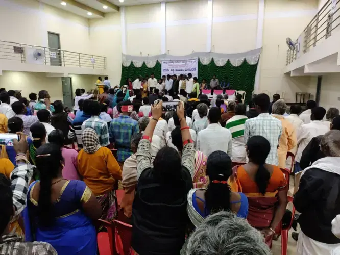 International Indigenous Peoples’ Day celebrations in Chamarajanagar, Karnataka. Image by Vandana Menon. India, 2019.