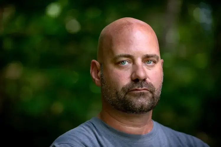 The story of Brian Landis, who worked his way up the ranks to lieutenant of the Oxford County Sheriff’s Office over 14 years, was intertwined with Sheriff Wayne Gallant’s downfall in 2017. He declined an interview but allowed a photograph. Image by Linda Coan O’Kresik. United States.<br />