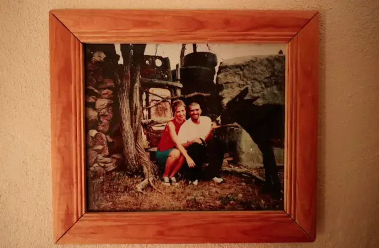 In their Zacatecas house, a framed photo of Joy and Rafael records one of their early trips to his grandfather’s farm outside the city. Image by Erika Schultz. Mexico, 2019.