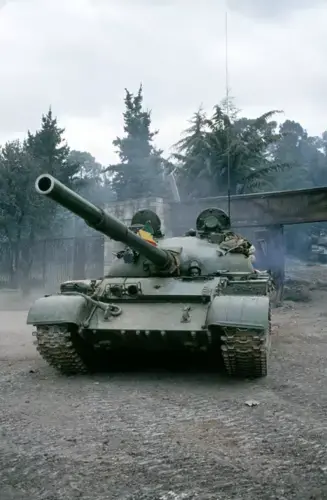 A Soviet tank used in the overthrow of Ethiopia's Mengistu Haile Mariam government in 1991. Image by Francoise de Mulder. Ethiopia, 2018.
