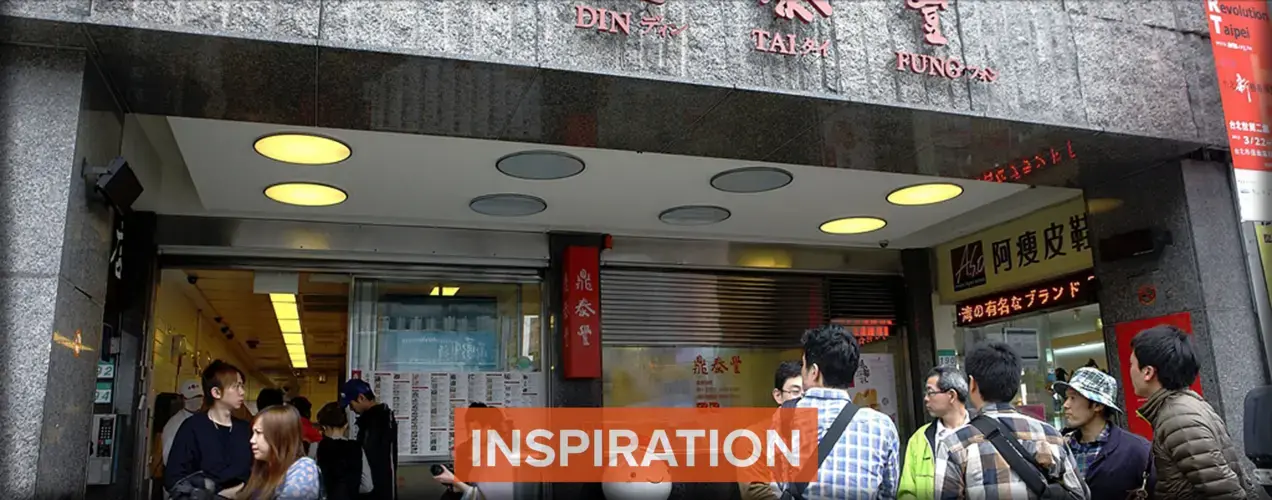 Din Tai Fung in Taipei is one of Mike Chen's favorites and an inspiration for Everyday Noodles. Image by Myra Lu. Taiwan, 2018. 