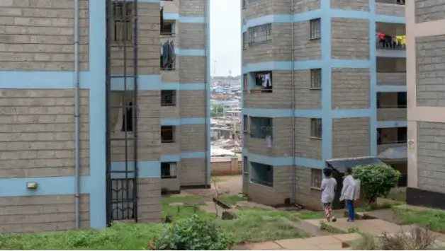 Housing for the Kenya Slum Upgrading Programme. Image by Peter DiCampo. Kenya, 2018. 