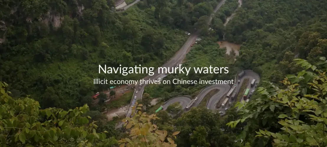 The economic corridor highway in Shan State, Myanmar. Image by Victoria Milko. Myanmar, 2019.