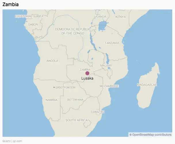 Graphic courtesy of Quartz. Zambia, 2019.