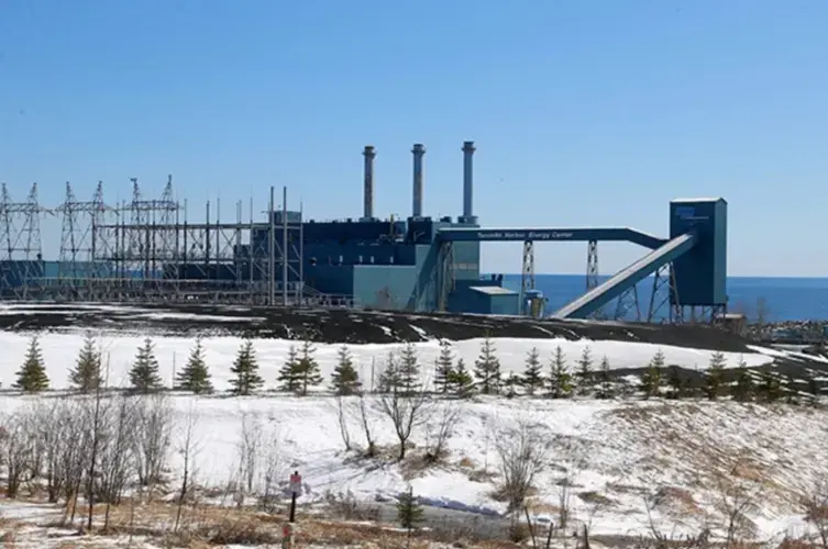 The Taconite Harbor Energy Center on Lake Superior's North Shore. Part of the coal-fired plant was closed in 2015 and the rest was idled in 2016. Image by Paul Walsh / MinnPost. United States, undated.