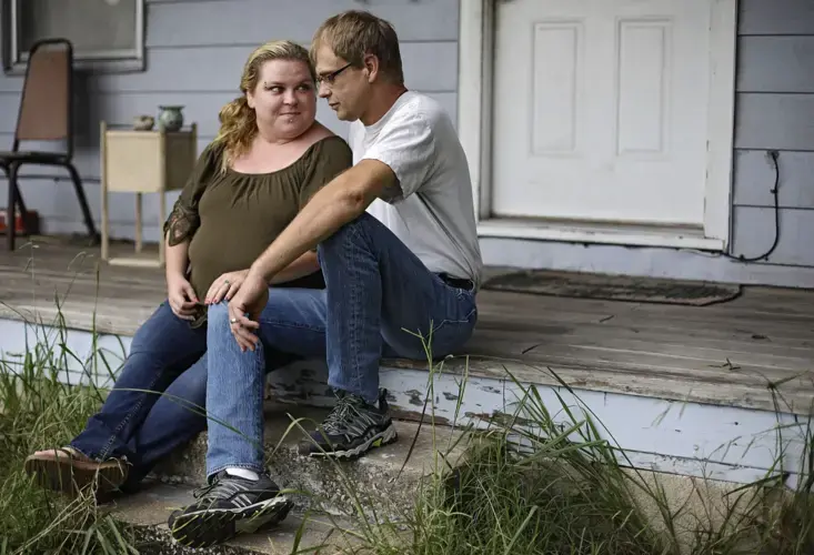 Tulsa’s Landlord Tenant Relief Program paid four months’ rent for Jack and Beth Myers of Tulsa County. Jack, a Type 2 diabetic, quit his job as a welder amid fear of contracting COVID-19. Beth said the program “took a lot of stress off ' the couple. Image by Mike Simons. United States, 2020.
