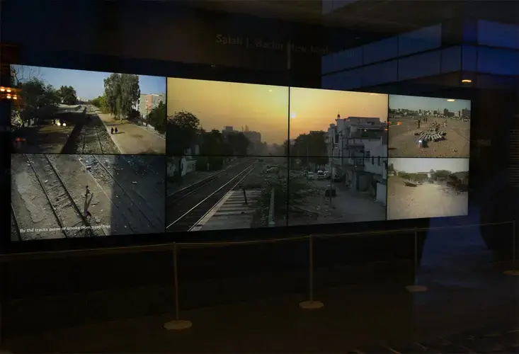 Ivan Sigal, installation of the multimedia documentary KCR at Ryerson Image Centre, Toronto. Image from placesjournal.org, 2018.