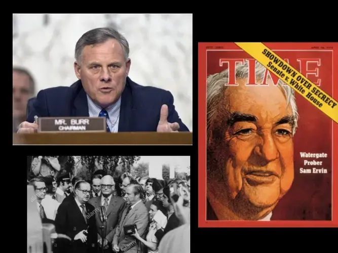 Richard Burr, Sam Ervin and Barry Goldwater.