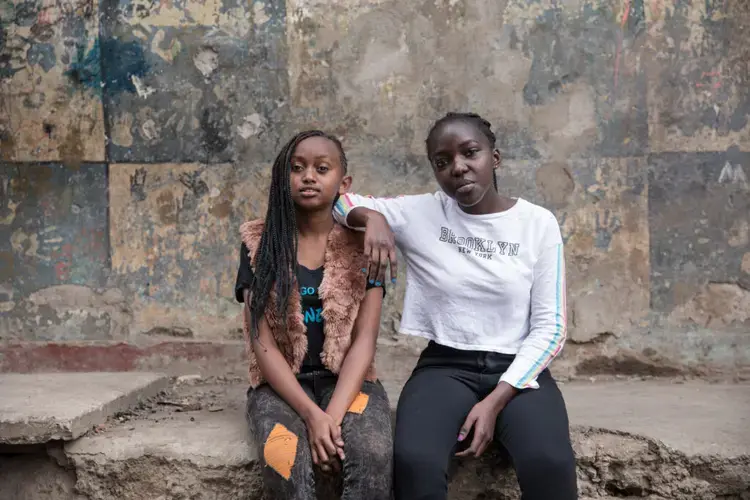 Shameem, 14, and Alicia, 17. Image by Sarah Waiswa/The Everyday Projects. Kenya, 2020.