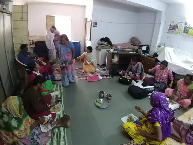 Women share their stories about witch hunts at ANANDI, a Gujarat non-profit group that supports vulnerable women. Image by Seema Yasmin. India, 2017.