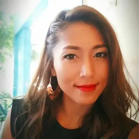 A person with a black shirt.