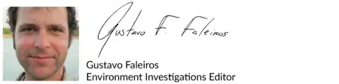 Signature of Gustavo Faleiros, Environment Investigations Editor