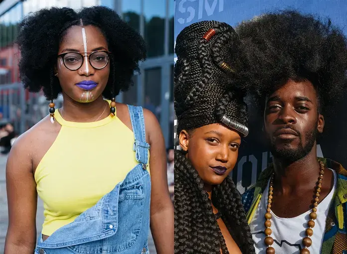 In Paris last summer, Malika, 23, (left) says of the Afropunk festival: