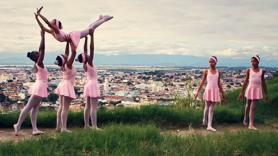 A group of young ballerinas from one of the most violent favelas in Rio de Janeiro use dance to strive for a brighter future. Image by Frederick Bernas and Rayan Hindi. Brazil, 2018.