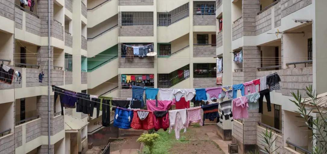 Housing for the Kenya Slum Upgrading Project. Image by Peter DiCampo. Kenya, 2018.