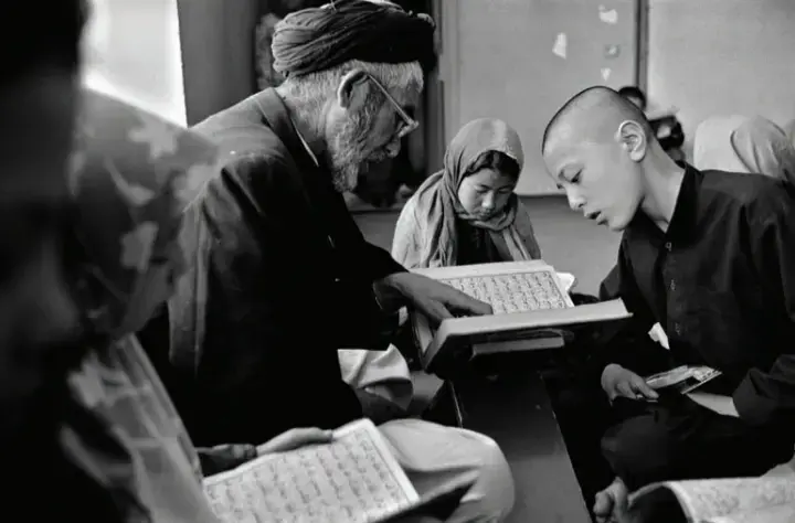 A madrasa (Islamic school) for Hazara children, Kabul. Image by Monika Bulaj. Afghanistan, 2019.