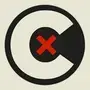 A large, white C and a red X in the middle of the circle is written.