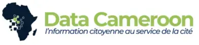 Data Cameroon is written in green letters and is located next to an image of Africa.