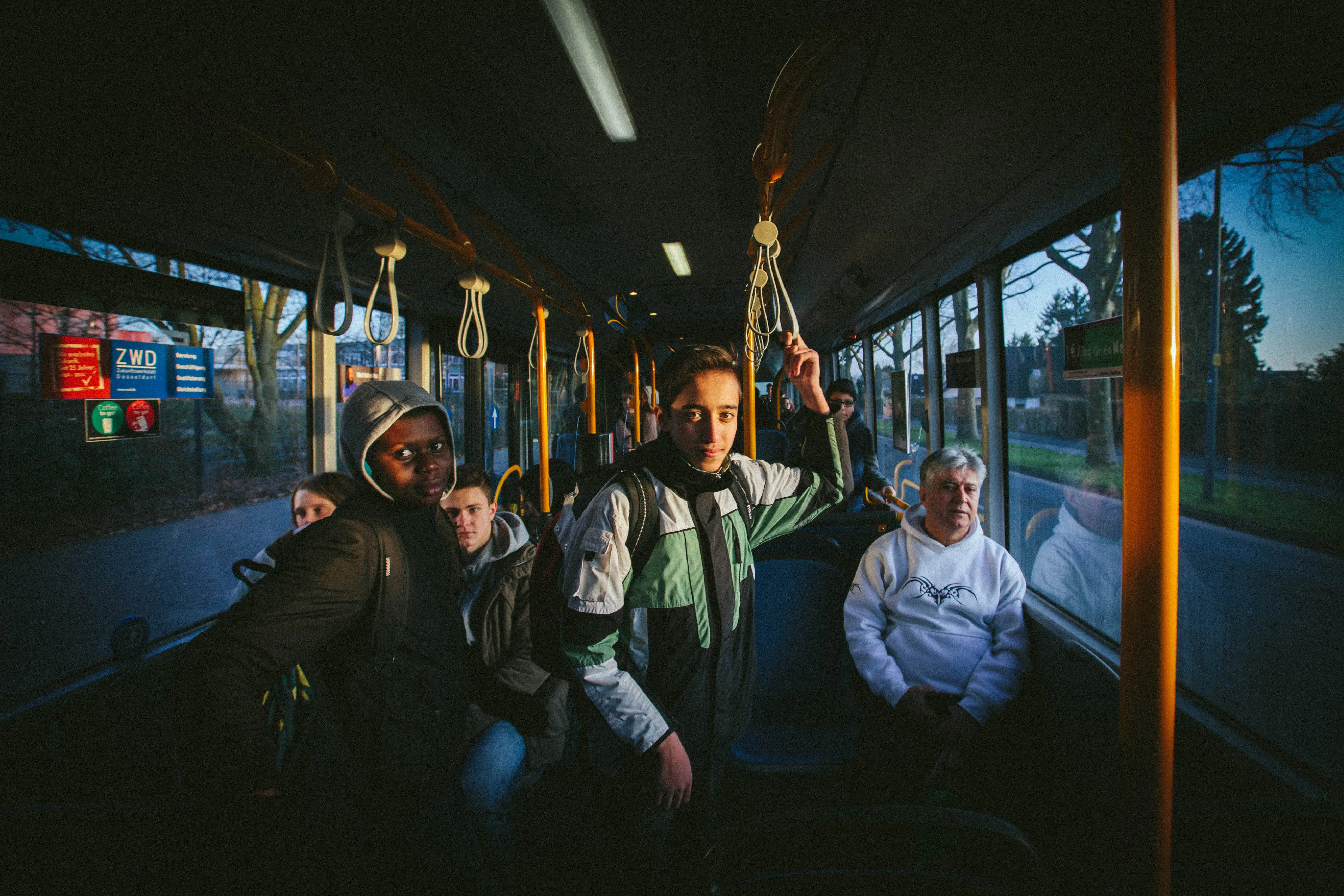Milad began attending school while staying at a shelter in east Düsseldorf. After being relocated to the other side of the city, he continues to attend the same school, commuting an hour by bus and train each way, because of his attachment to friends and teachers. Image by Diana Markosian. Germany, 2016. Milad began attending school while staying at a shelter in east Düsseldorf. After being relocated to the other side of the city, he continues to attend the same school, commuting an hour by bus and train each way, because of his attachment to friends and teachers. Image by Diana Markosian. Germany, 2016.