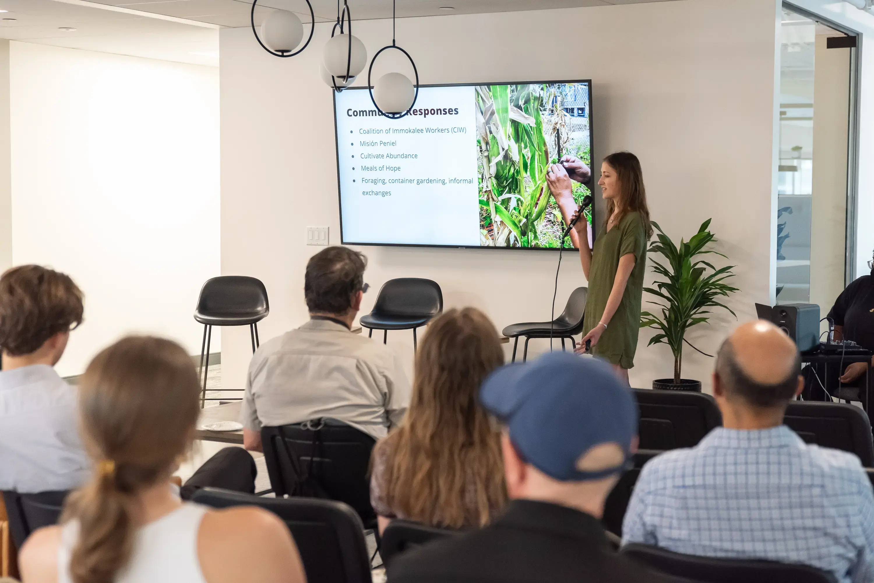 2023 Reporting Fellow Julia Knoerr presents her project on food insecurity.