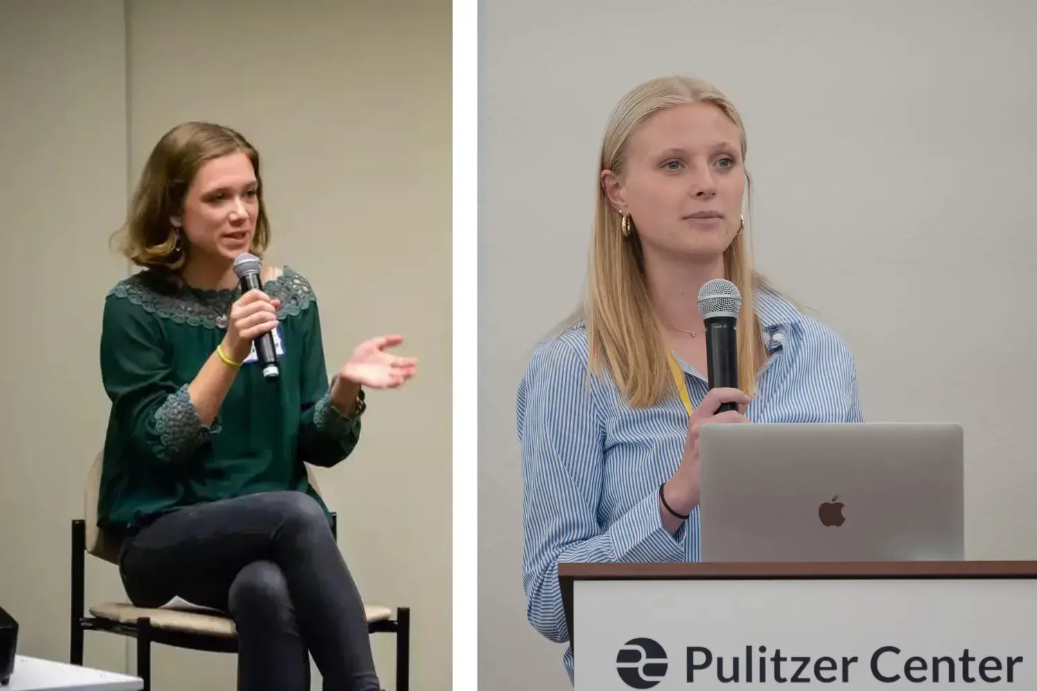 Catherine Cartier and Audrey Thibert speak at Washington Weekend