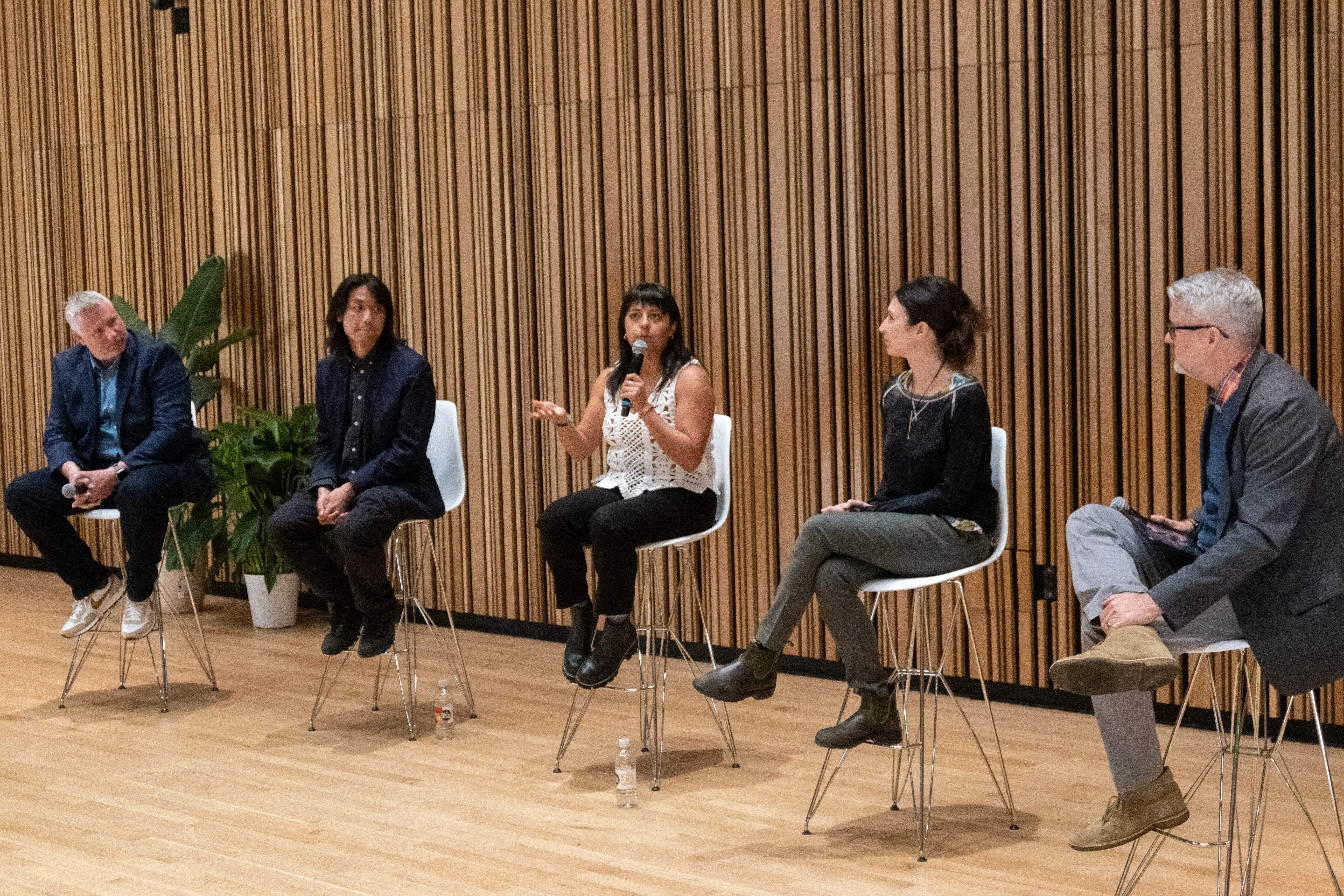 The panelists on stage