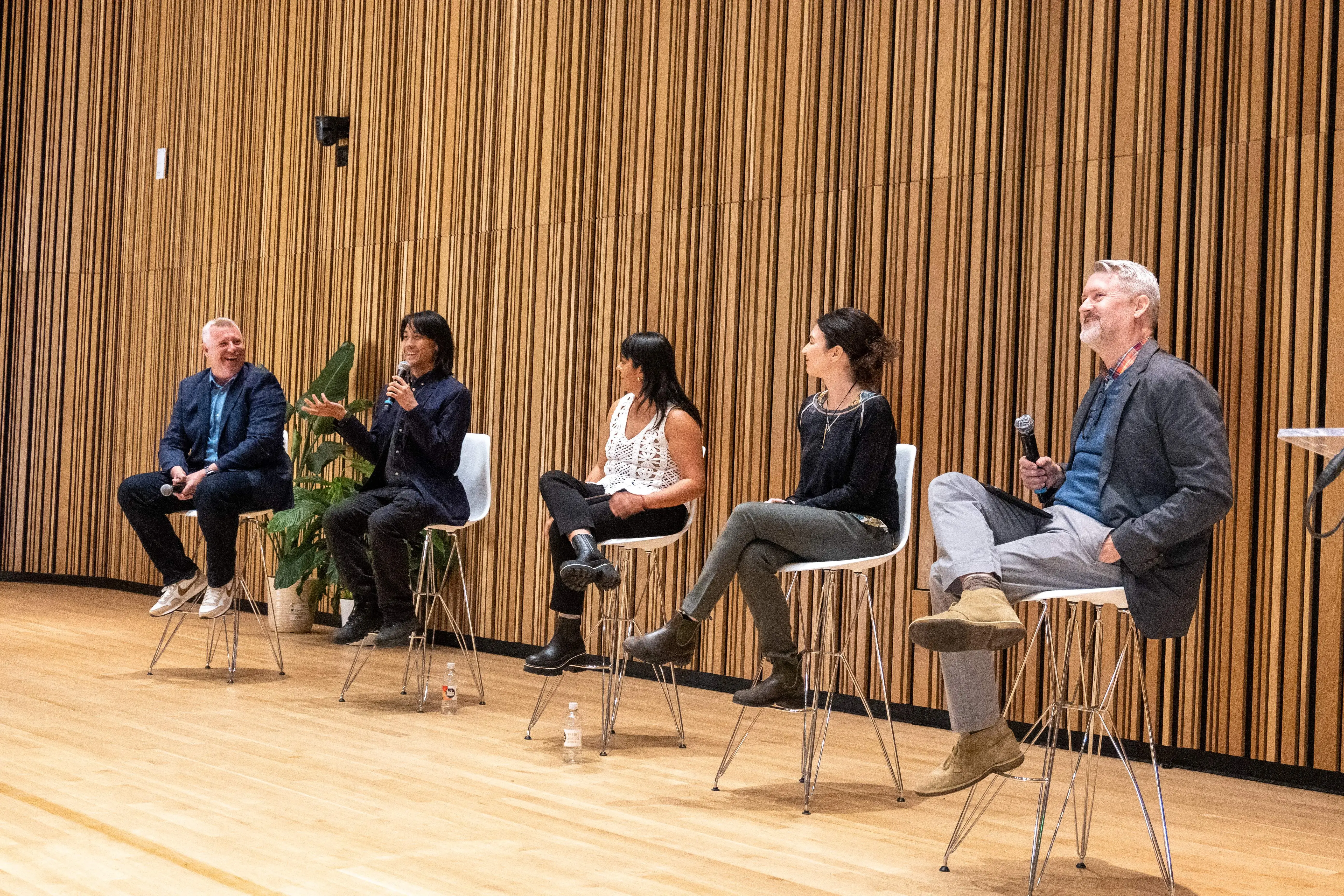 The panelists on stage