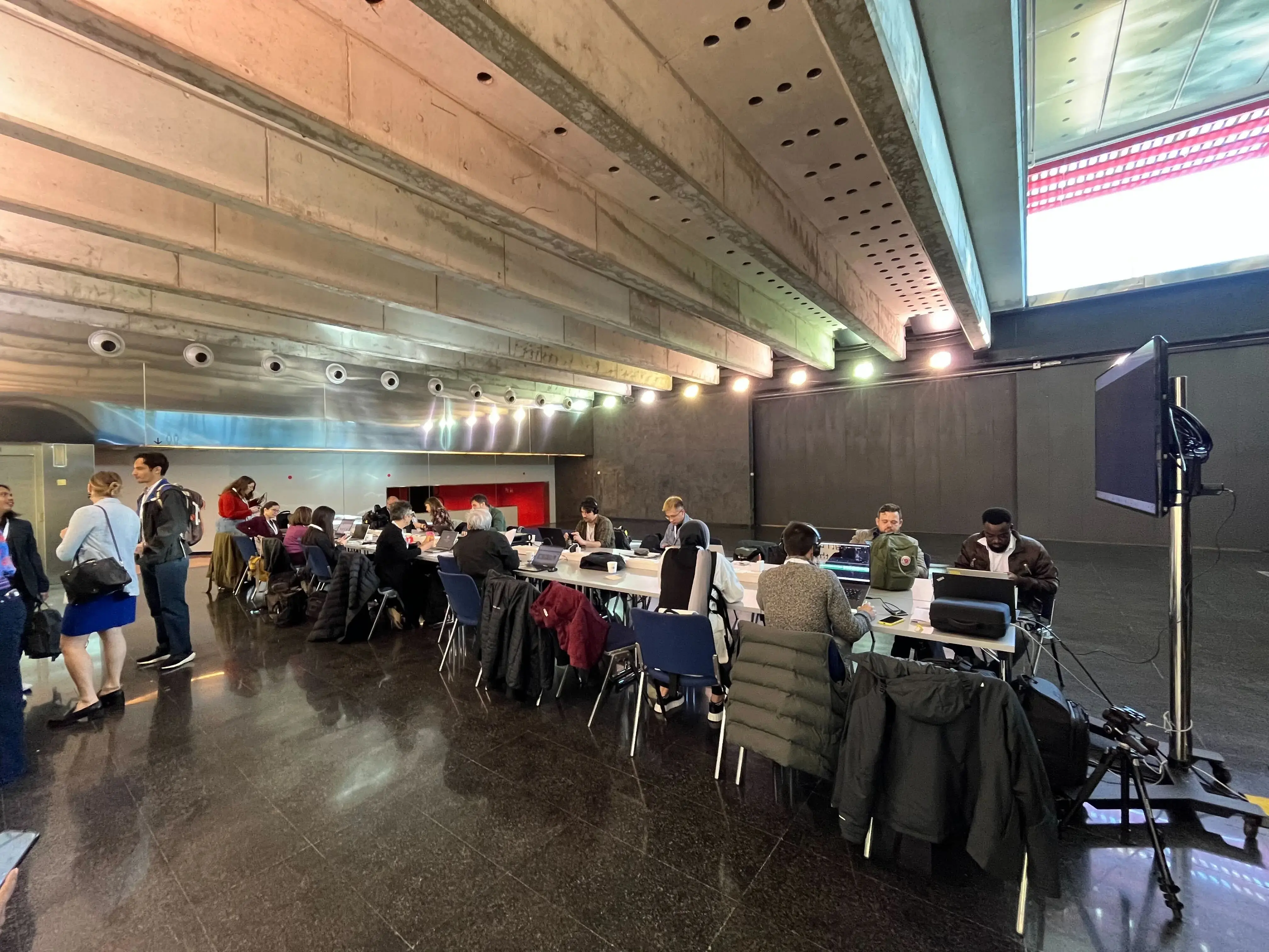 The ORN fellows in the media center