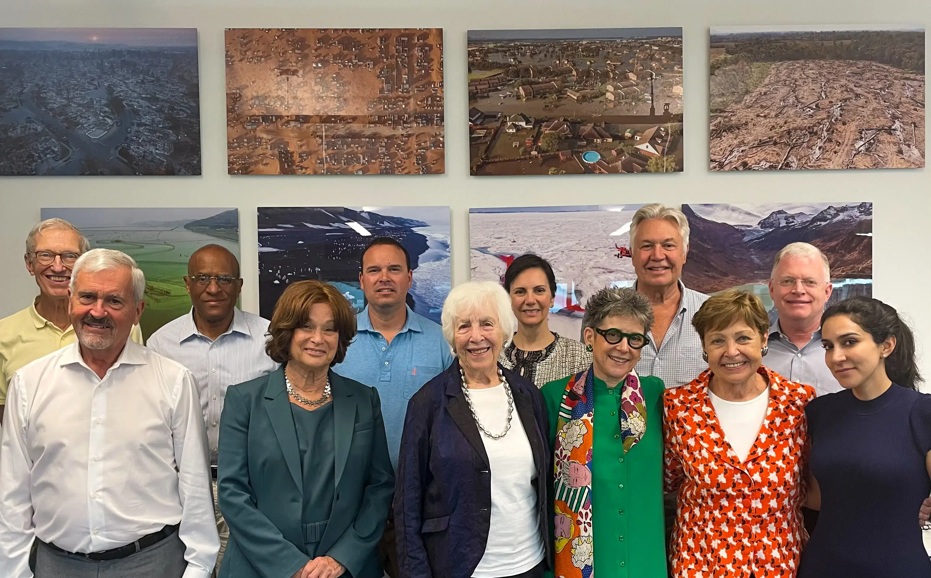 group picture of board members and the new CEO of the Center, Lisa Gibbs