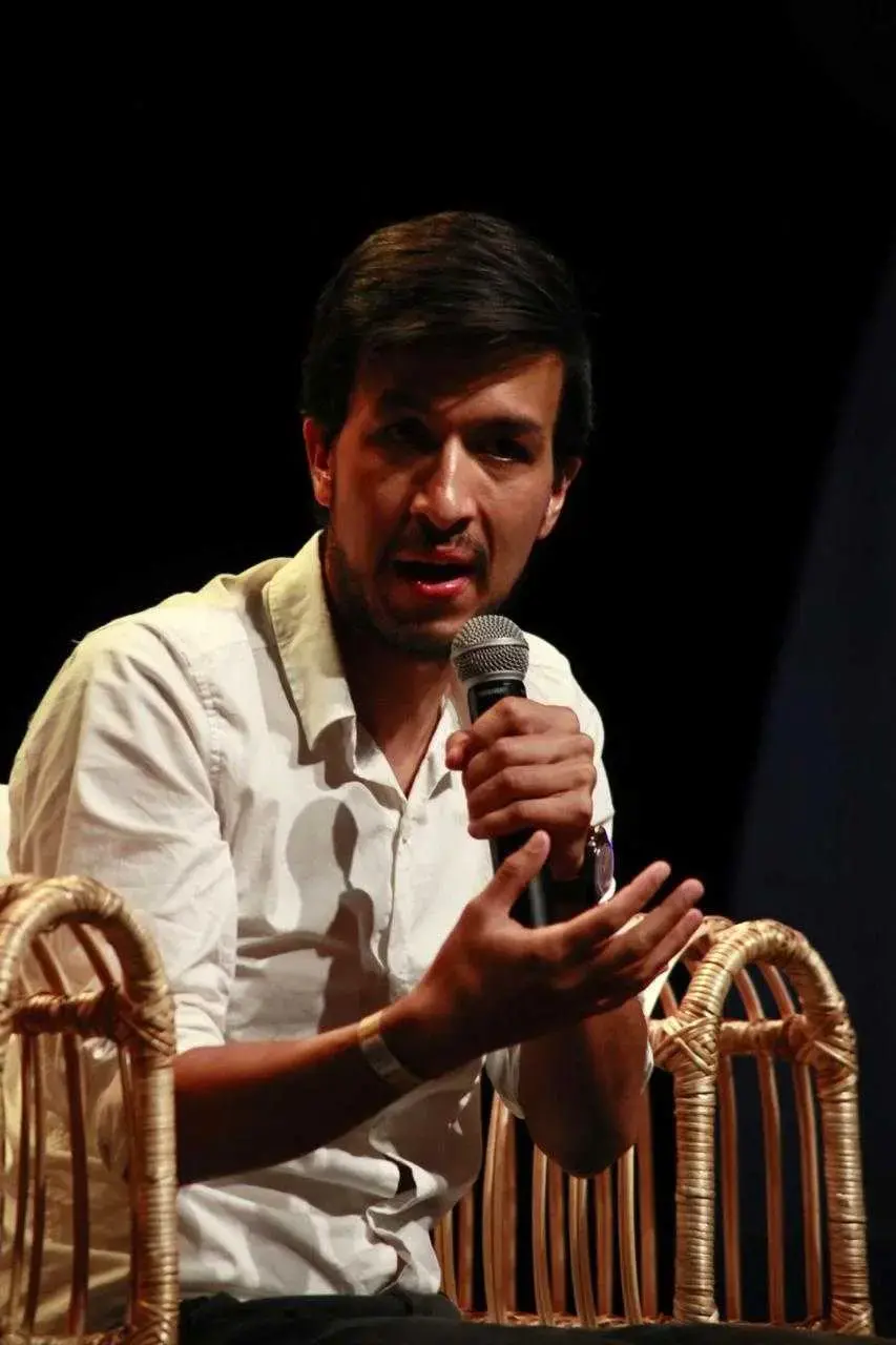 Jonatan Rodríguez speaks at Gabo Festival