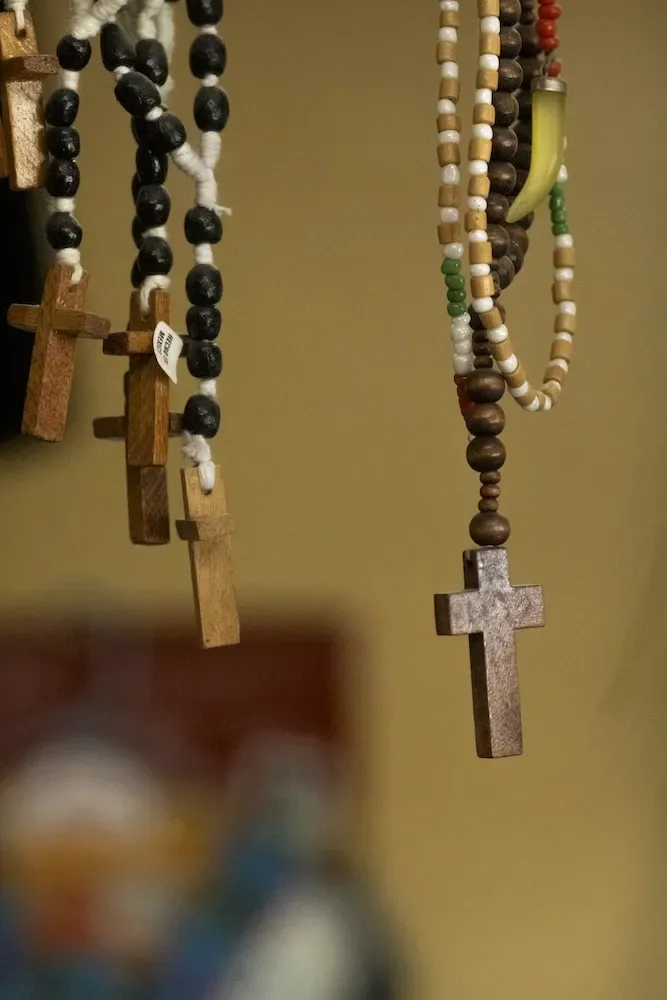 Wood cross necklaces