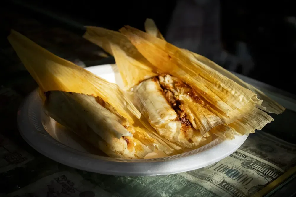 Tamales in morning light
