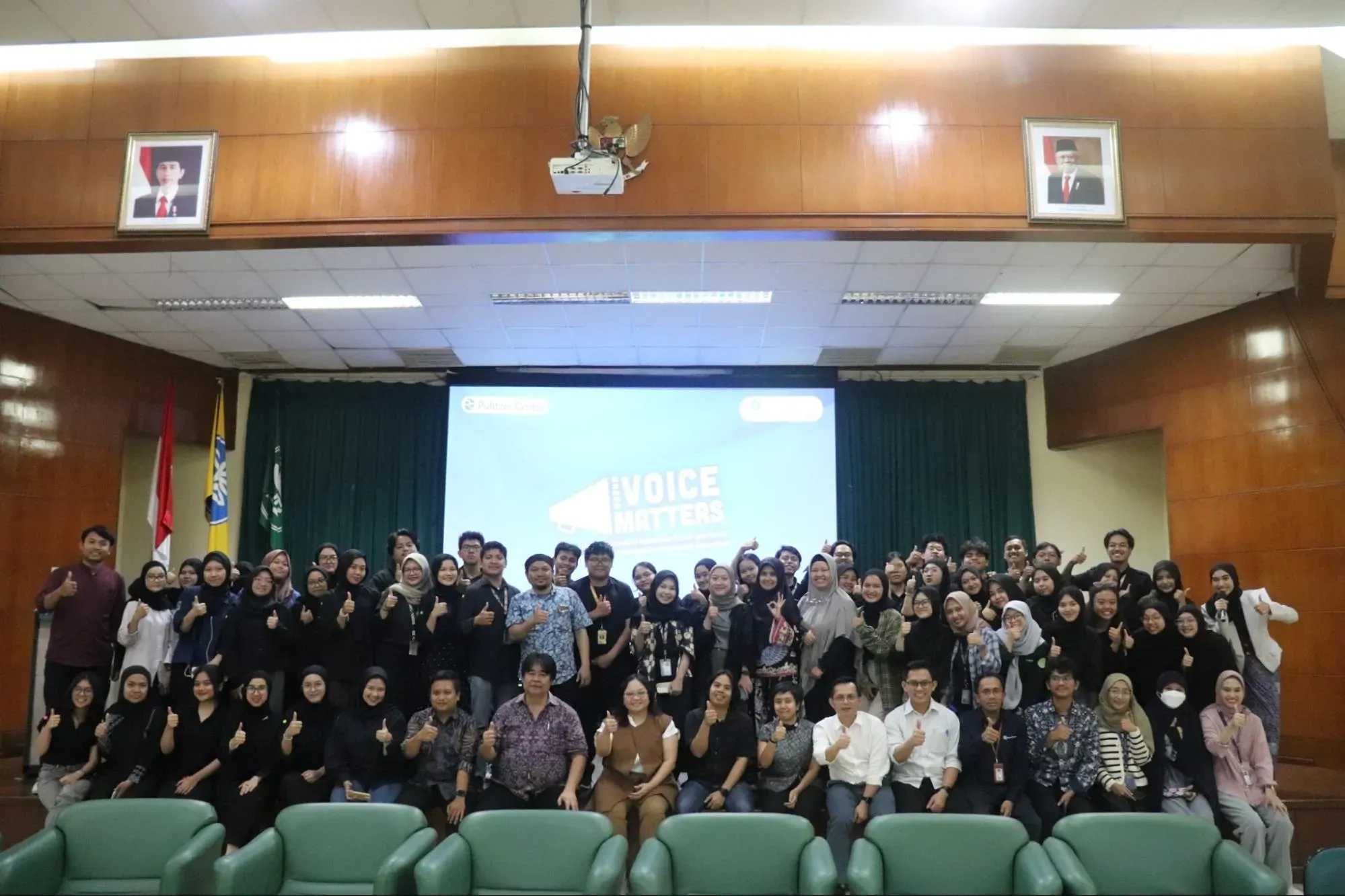 Participants, facilitators, and speakers of GVM IPB University 2024. Image courtesy of Dkasra IPB, Dramaga 2024.