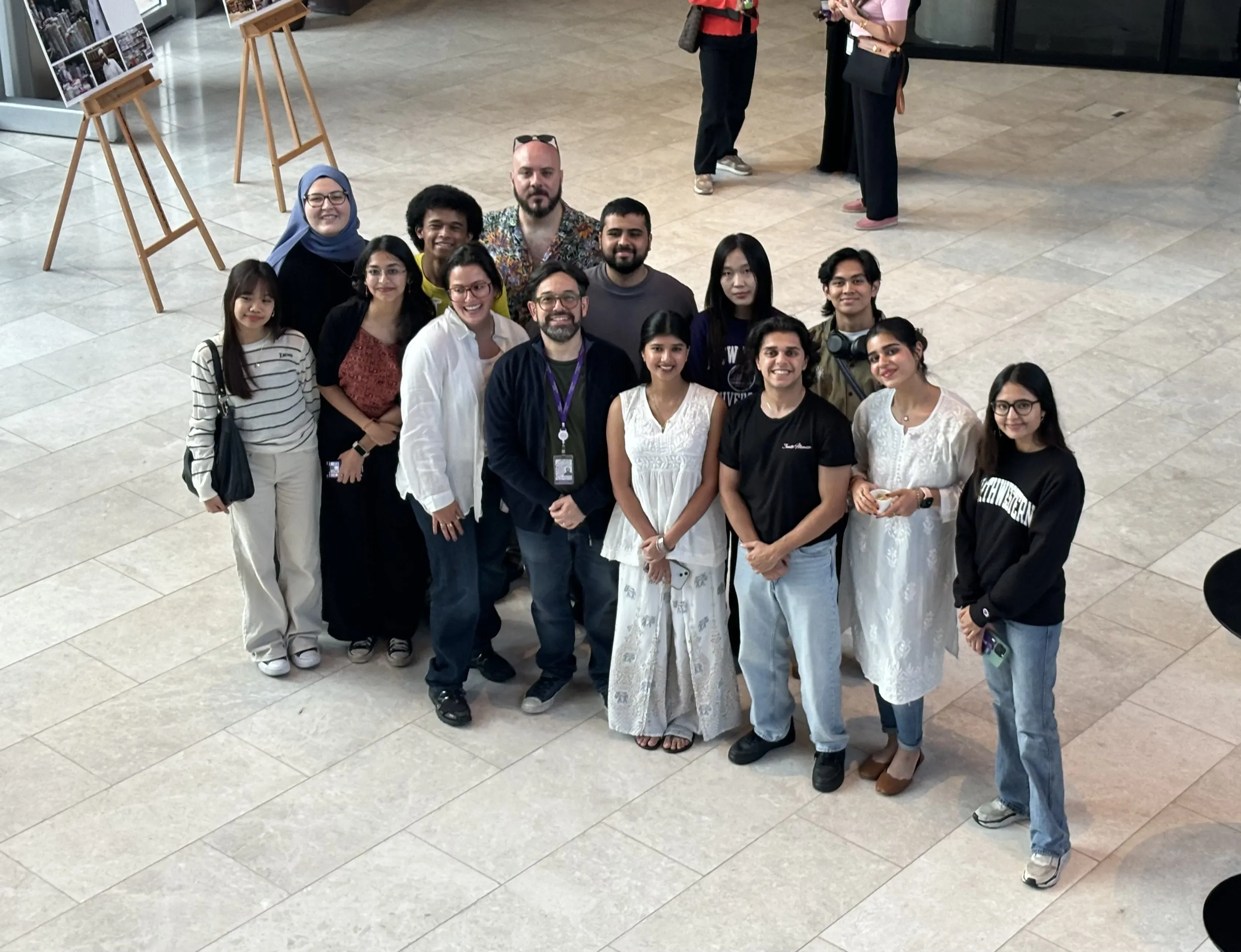 Pulitzer Center grantees and students at Northwestern University in Qatar